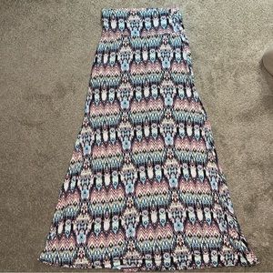 American Rag Multi Color Pattern Long Maxi Stretch Skirt Women’s Size M